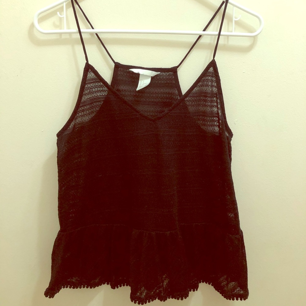 Sheer tank top
